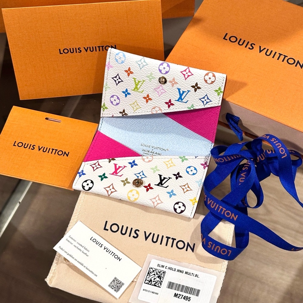 🆕❤️😍 Authentic Louis Vuitton X Takashi Murakami Slim Card Holder